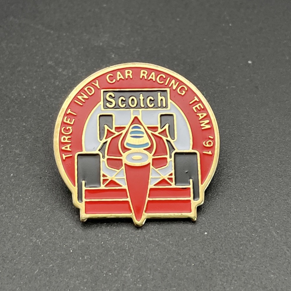 Eddie Cheever Indy Car Racer Target Scotch Team Lapel Hat Pin